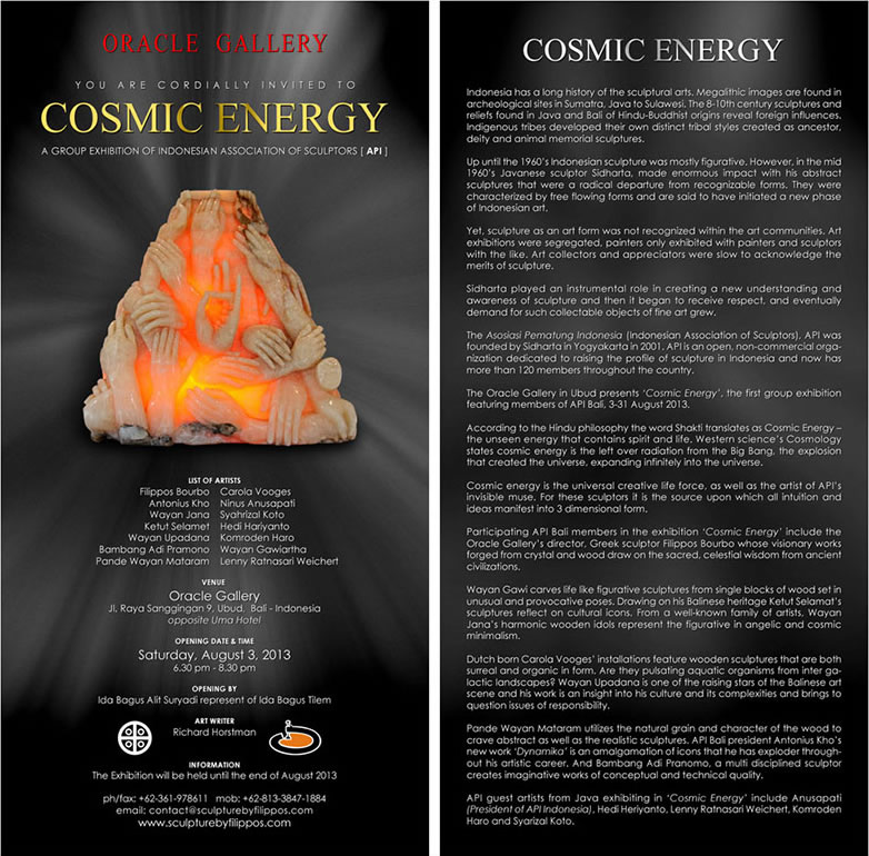 group exhibition cosmic energy 